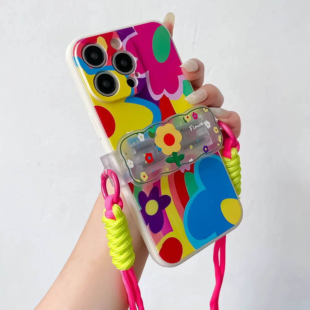 Love & Happiness Lanyard Crossbody Case