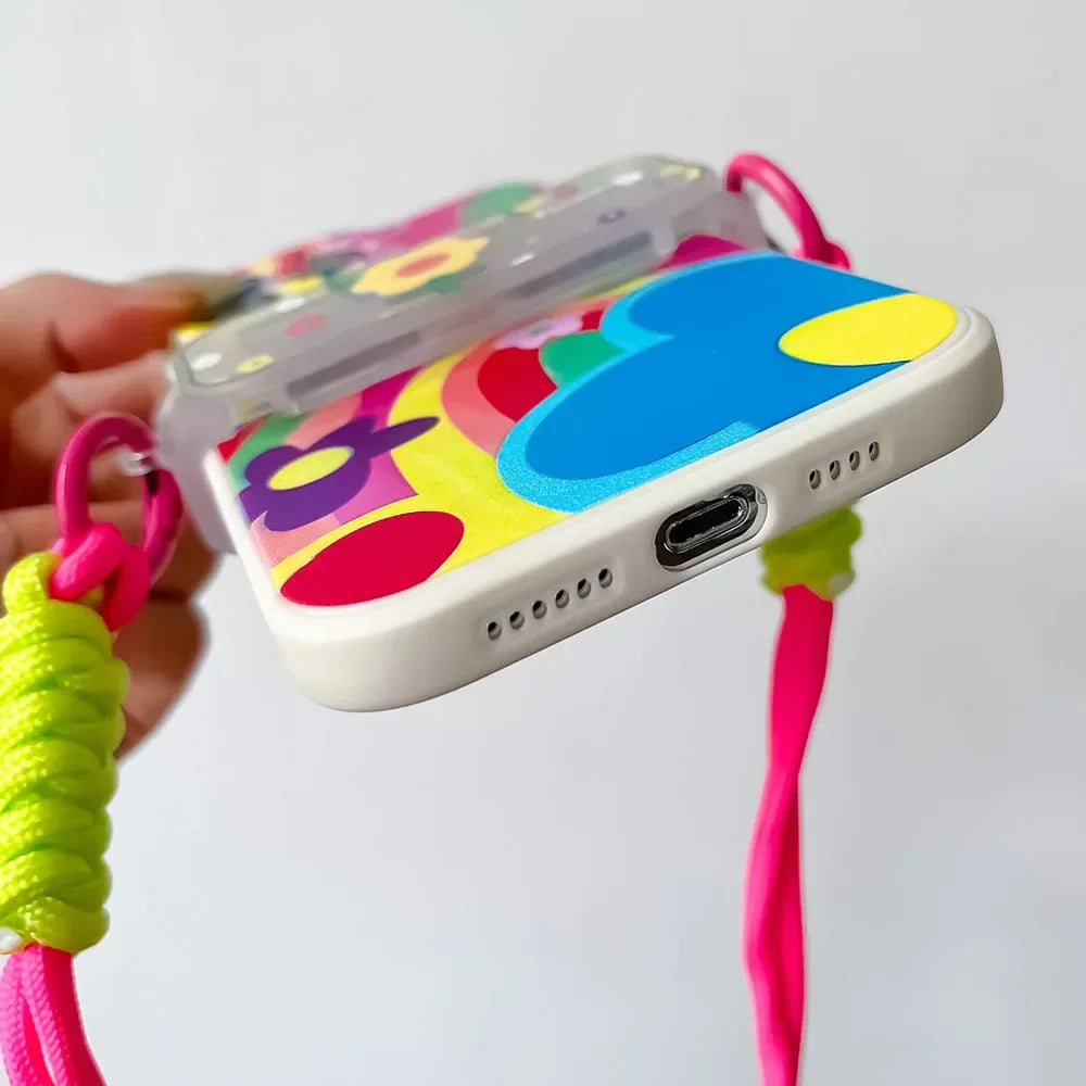 Love & Happiness Lanyard Crossbody Case