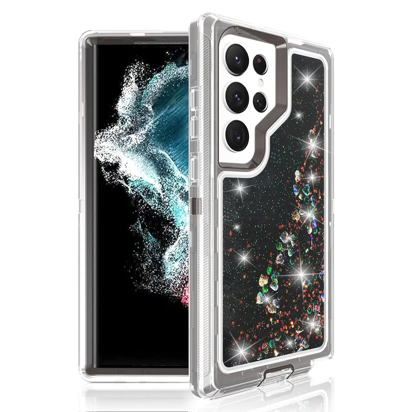 Glitter Quicksand 3 Layer Phone Case