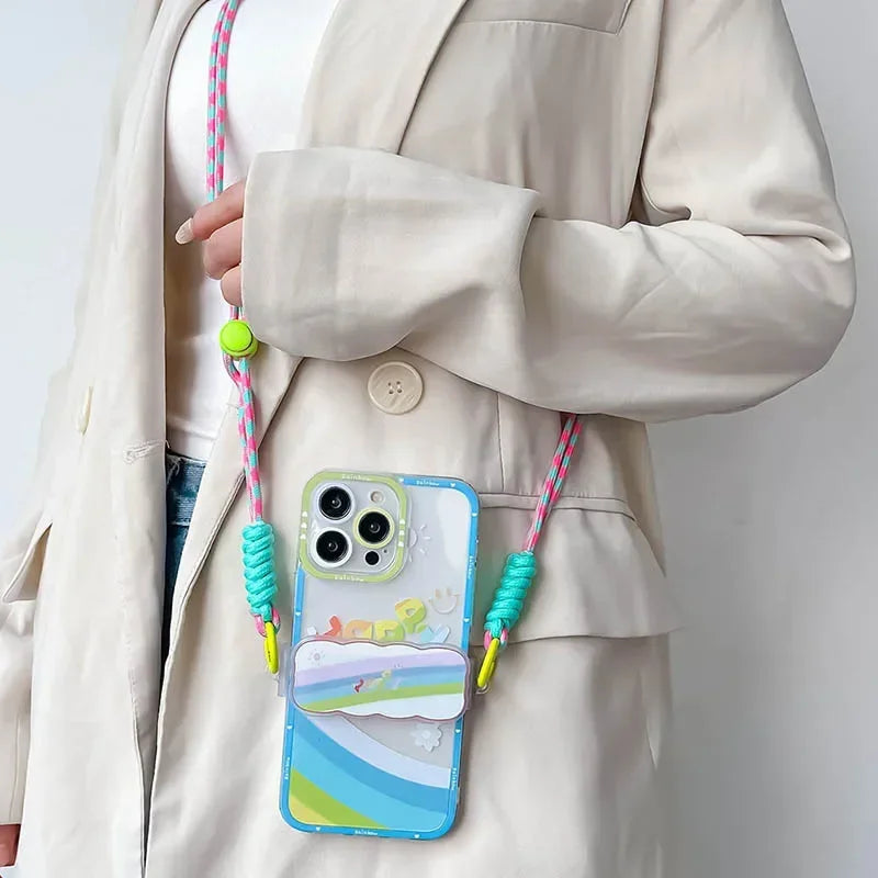 Love & Happiness Lanyard Crossbody Case