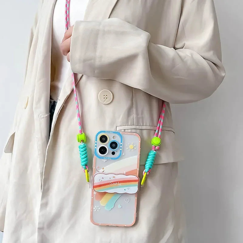 Love & Happiness Lanyard Crossbody Case