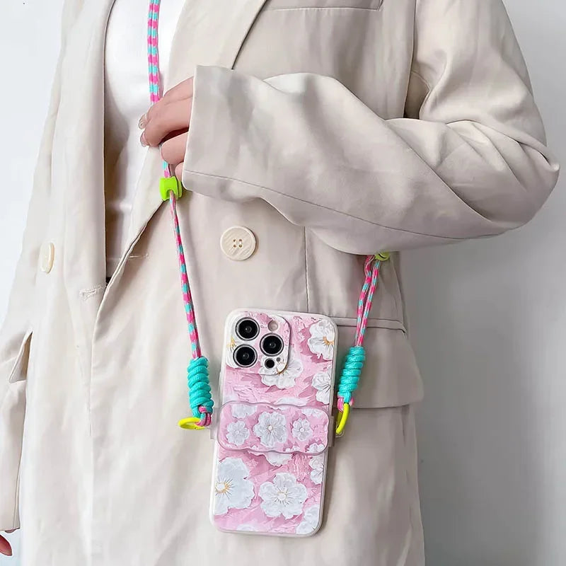 Love & Happiness Lanyard Crossbody Case