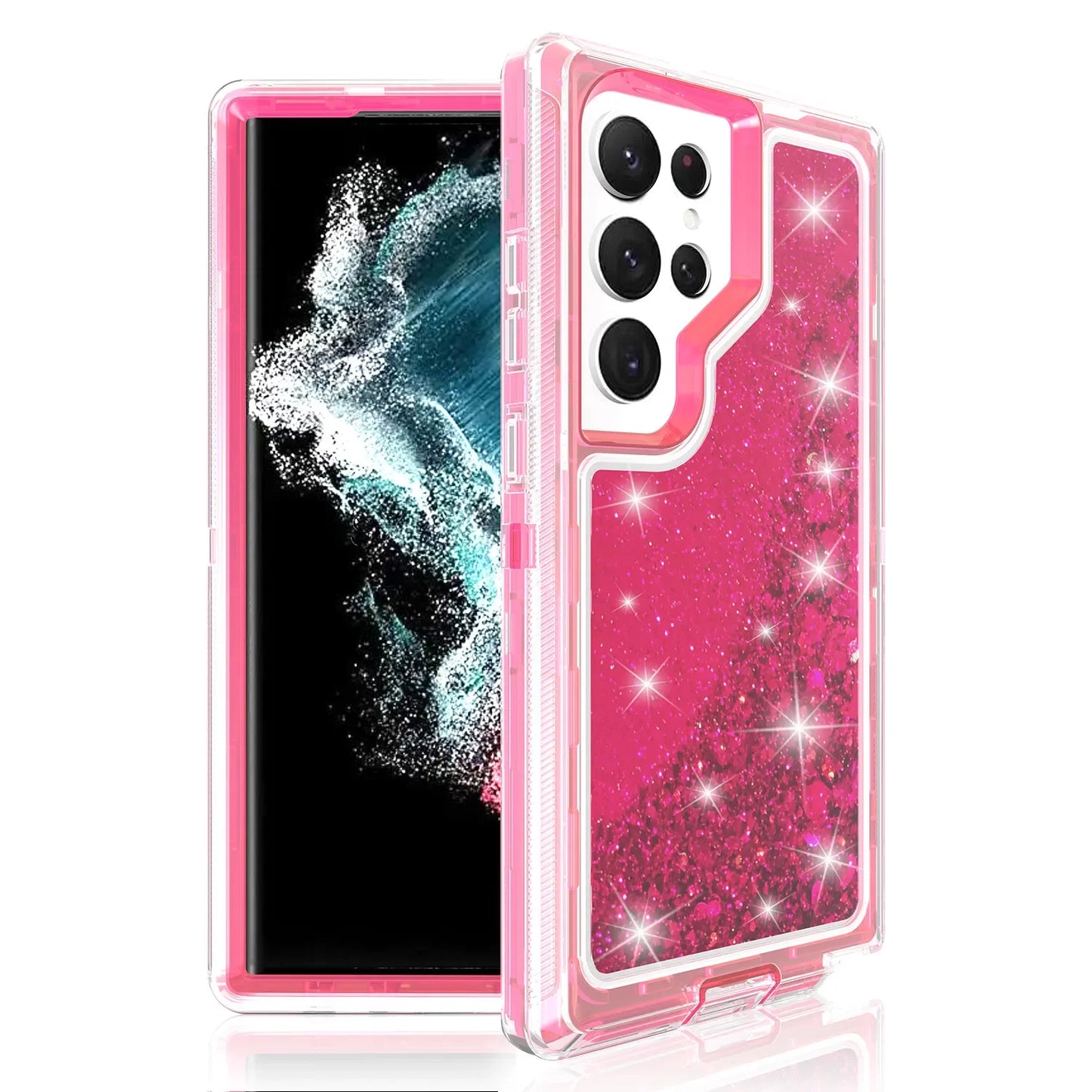 Glitter Quicksand 3 Layer Phone Case