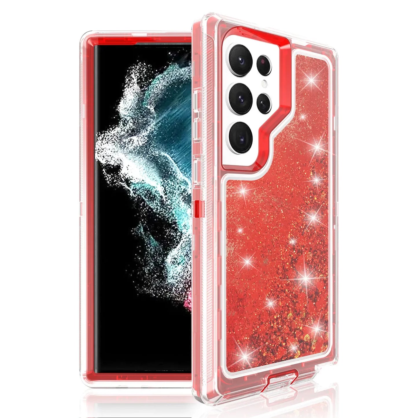 Glitter Quicksand 3 Layer Phone Case