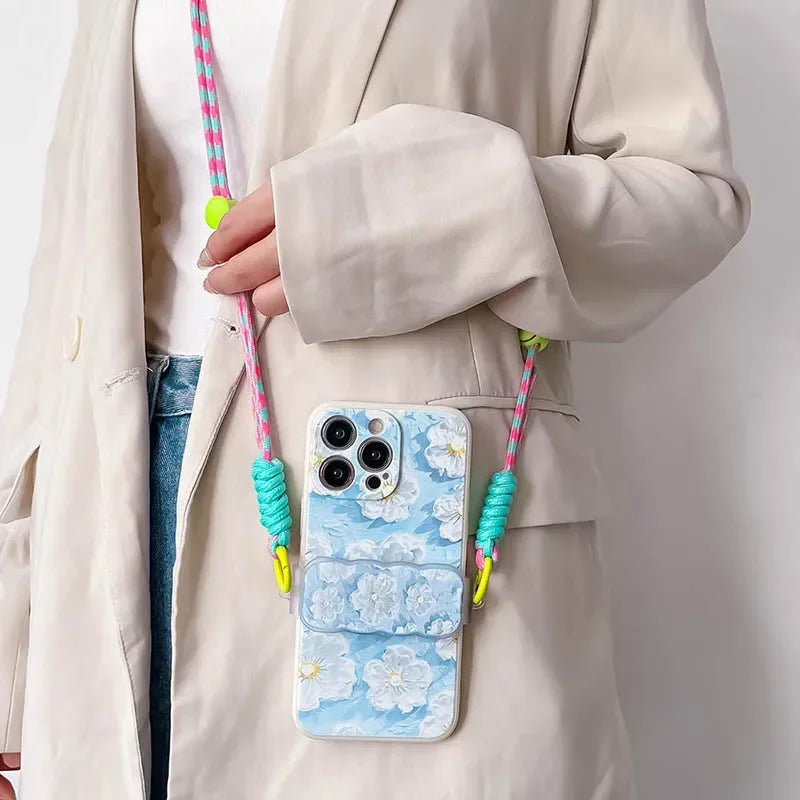 Love & Happiness Lanyard Crossbody Case