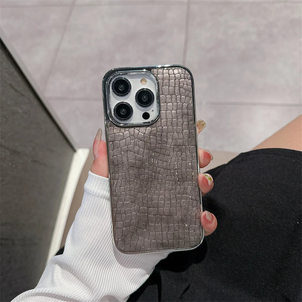Glossy Crocodile Pattern Case