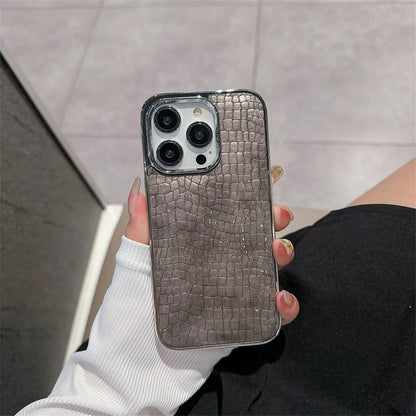 Glossy Crocodile Pattern Case
