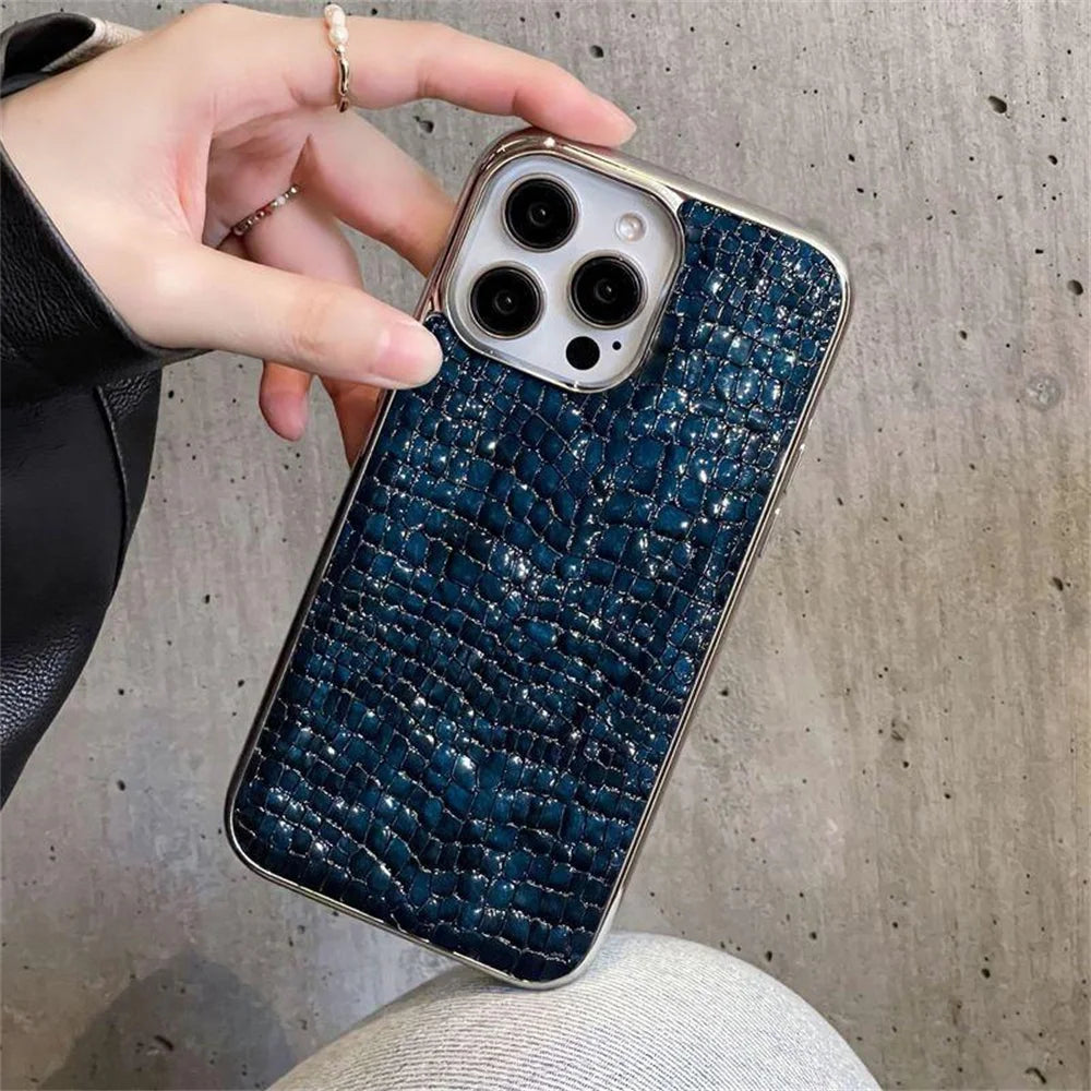 Glossy Crocodile Pattern Case