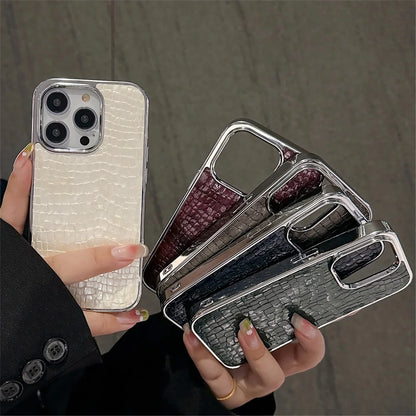 Glossy Crocodile Pattern Case