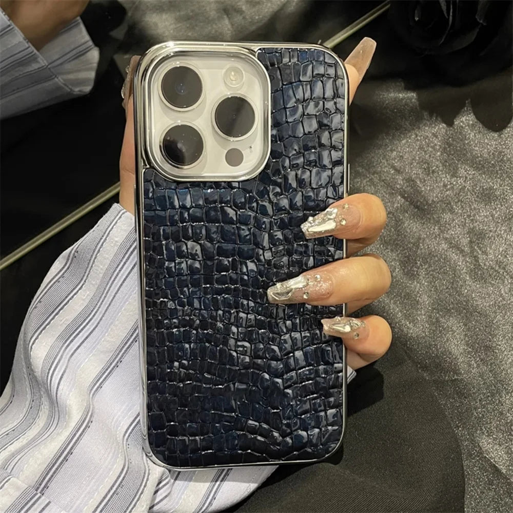 Glossy Crocodile Pattern Case