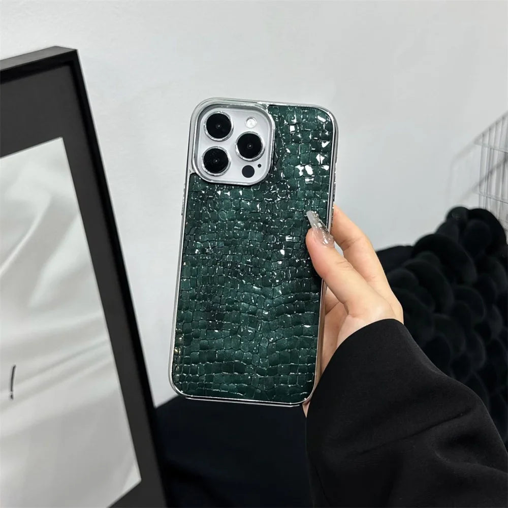 Glossy Crocodile Pattern Case