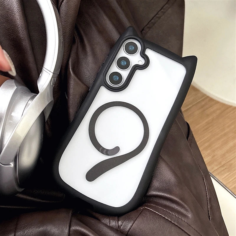 3D Cute Cat Ear Phone Case