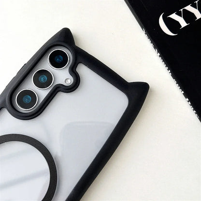 3D Cute Cat Ear Phone Case