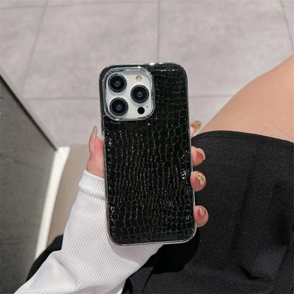 Glossy Crocodile Pattern Case