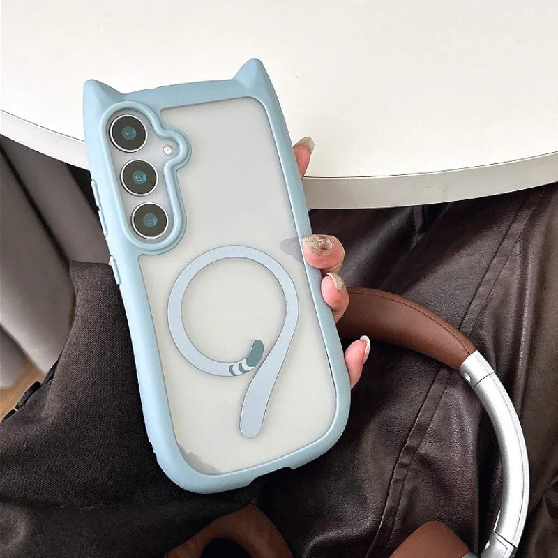 3D Cute Cat Ear Phone Case