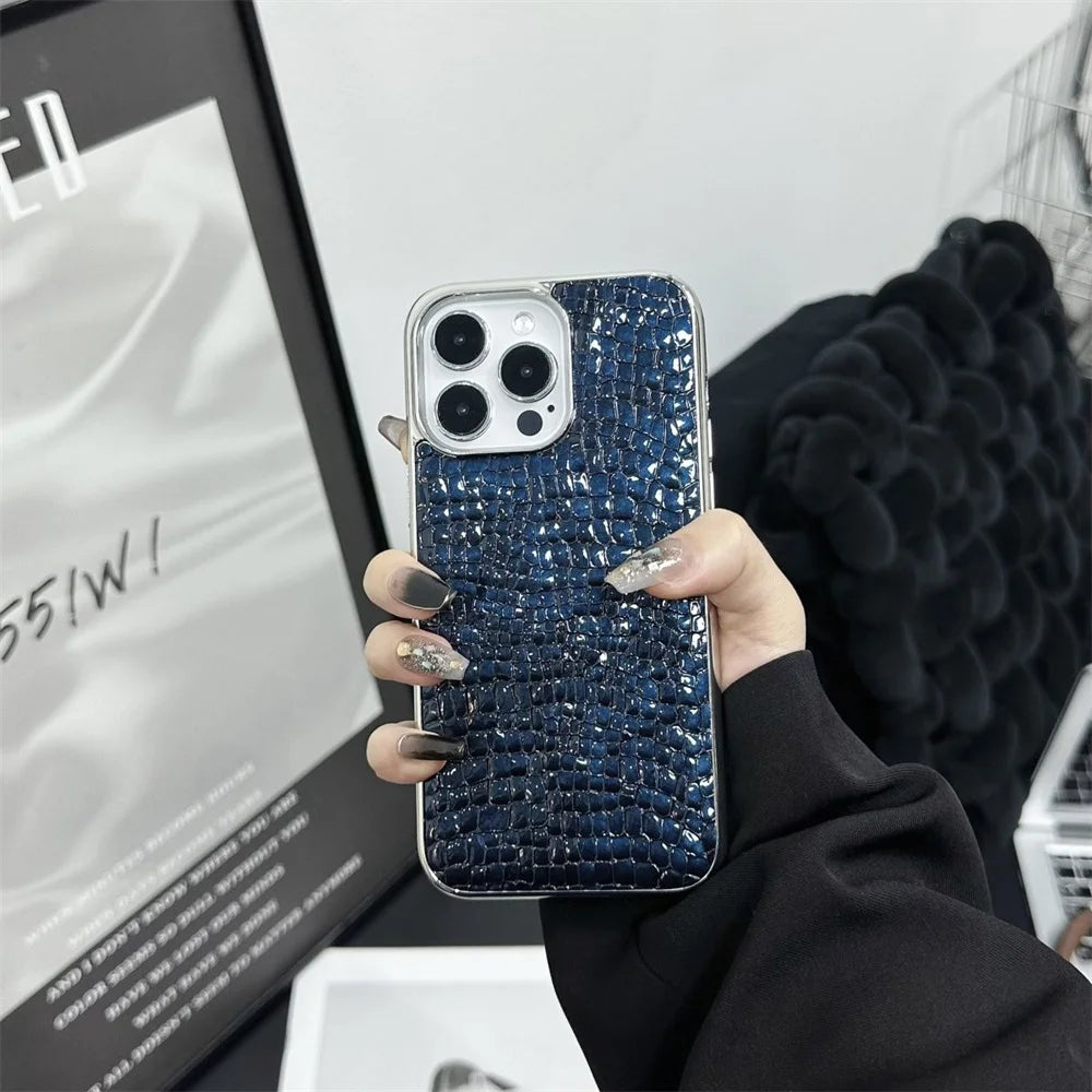 Glossy Crocodile Pattern Case